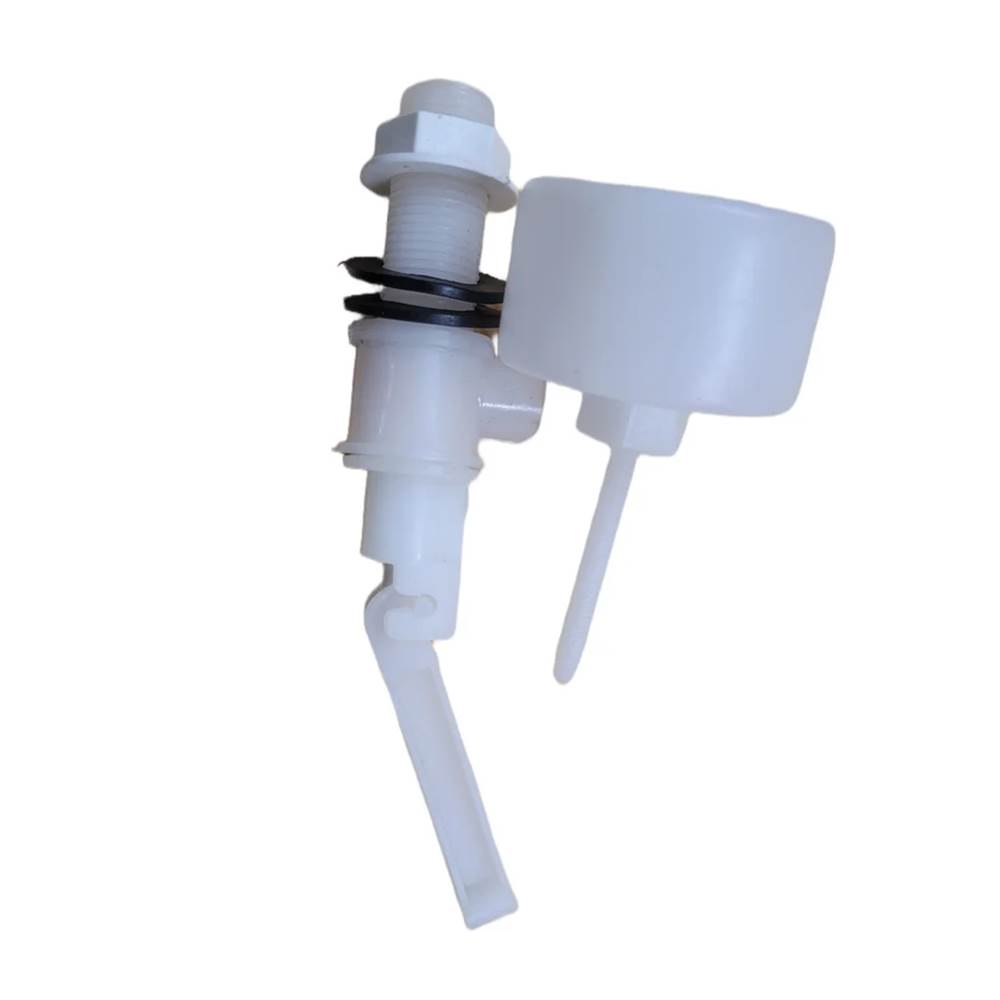 Plastic PVC Ball Cock Float Valve Set With Ball - Durable Water Float Ballcock Valve For Flush Tank, Toilet Accessory For Home(White) 1 Pc - Image 3