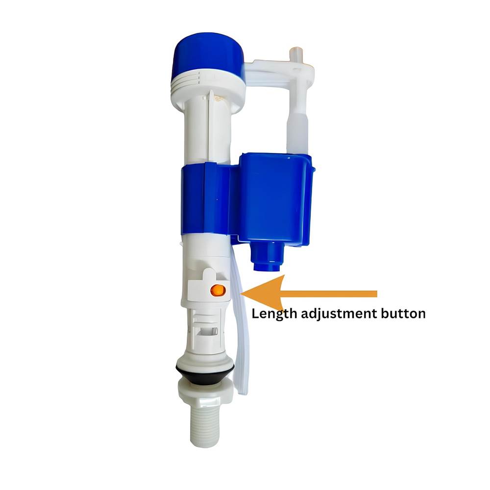 Adjustable Ball Cockk | Toilet Flush Tank Fill Valve Adjustable 6" to 10" Flush Tank Ball Cock Repair Kit Suitable for One and Two Piece Toilets Commodes (HIGHT PRESSURE FLUSH VALVE, 1) - Image 2