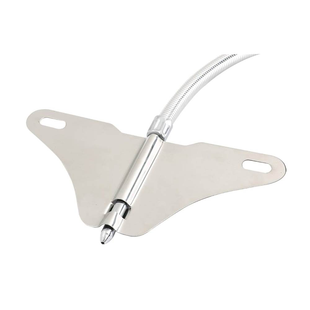 Bathfix Stainless Steel Butterfly Jet Spray Set for Toilet Heavy PVC Hose, Hands-Free Operation with Mounting Bracket Pack of 1 - Image 3